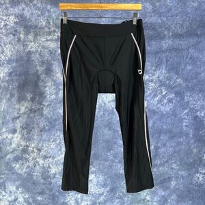 BALEAF Women's 3/4 Padded Cycling Capri XL Black UPF 50+ Gel Pad